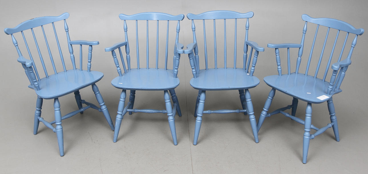 KARMSTOLAR, 4 st, Nässjö Stolfabrik AB Nesto, 1900 tal.