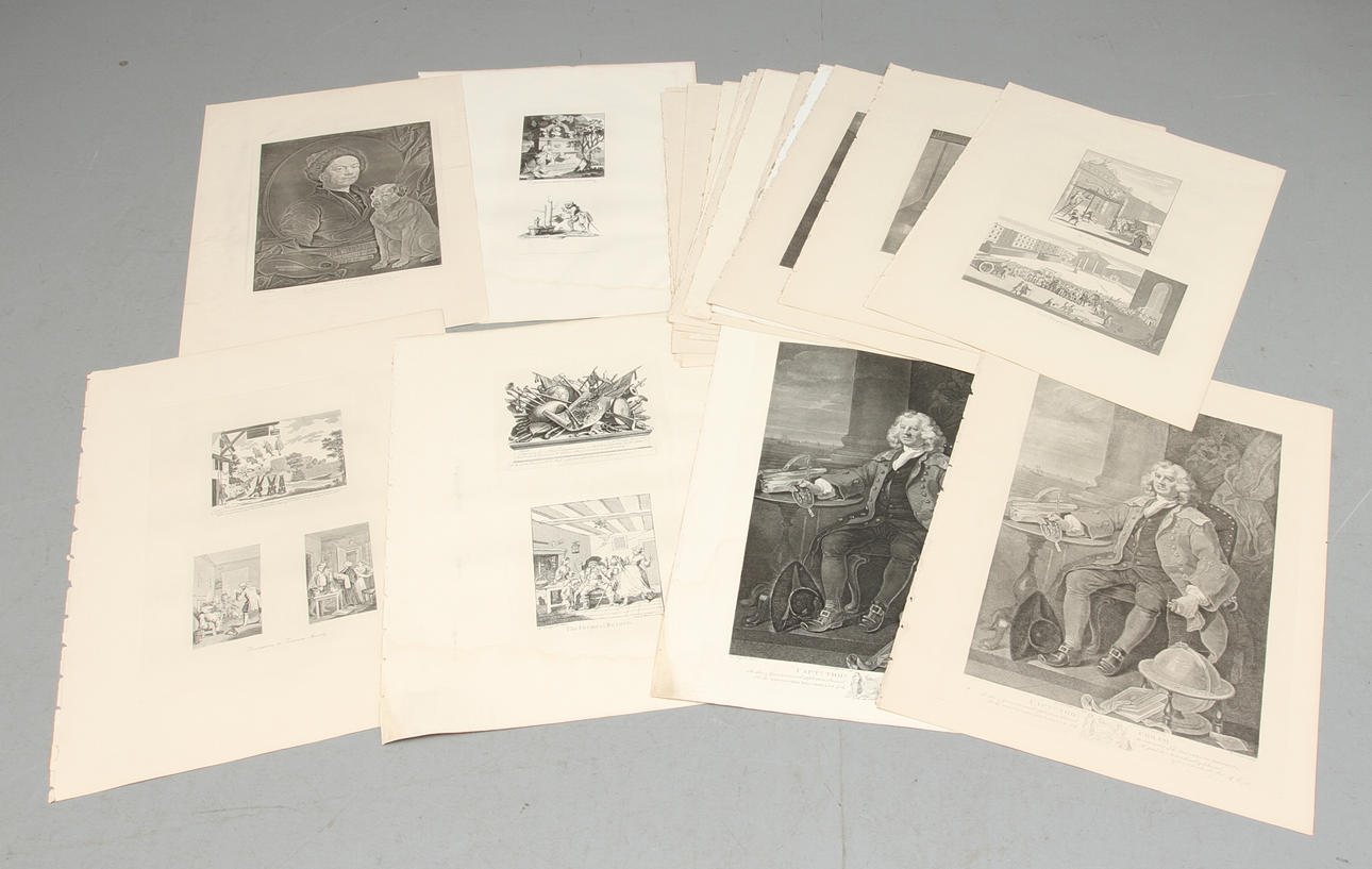 GRAFISKA BLAD, ca 20 st, mestadels 1800-tal.