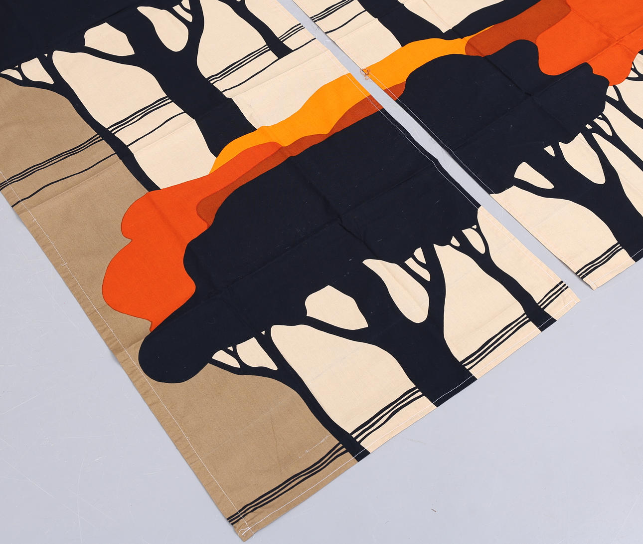 MARJATTA SEPPÄLÄ. Curtains, a pair, 