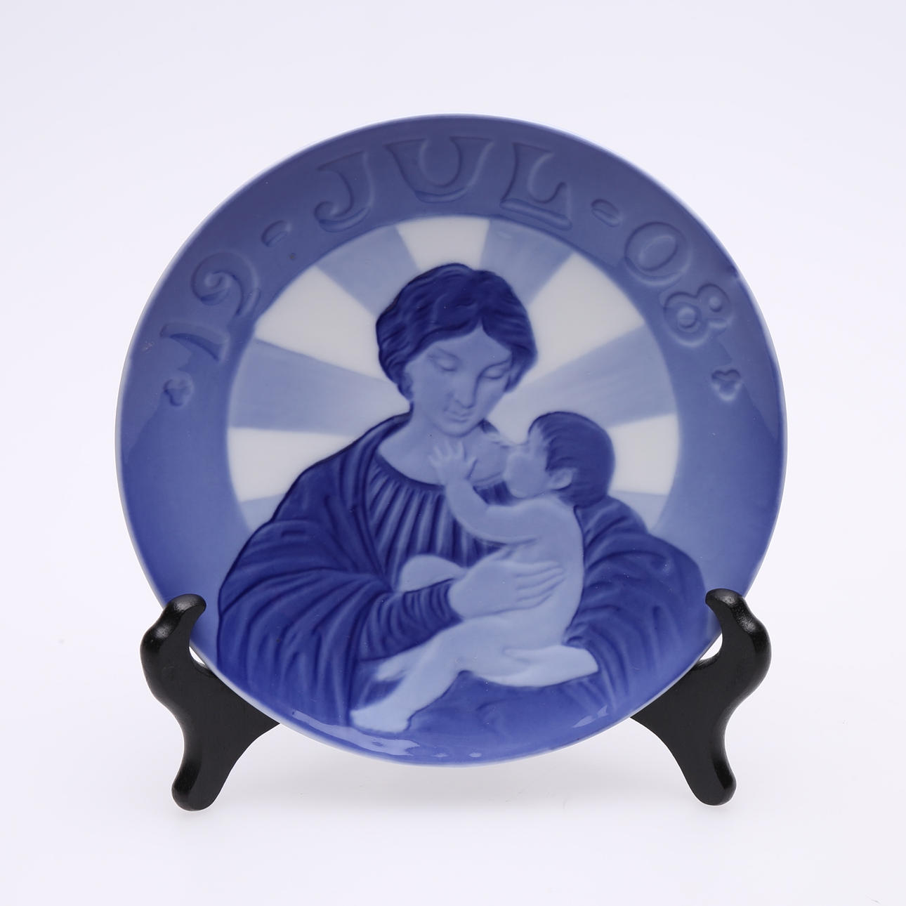 CHRISTMAS PLATE, ROYAL COPENHAGEN 1908.