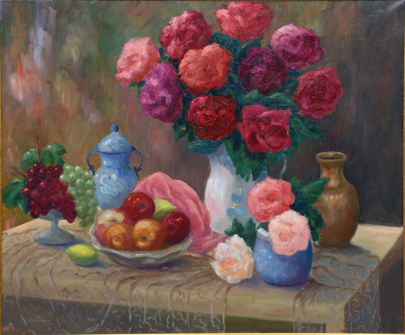 OIDENTIFIERAD KONSTNÄR. Oil on canvas, signed Ingrid Jackson.