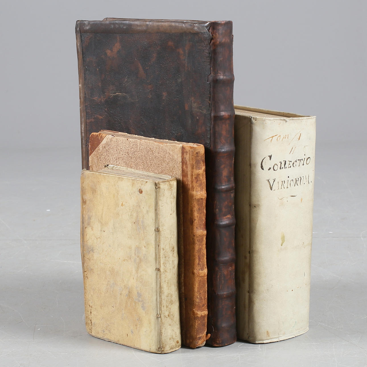 BOOKS, 4 pcs., "Hervarar saga in Old Gothic with Olai Vereli interpretation and notice", 16/17/19th century.
