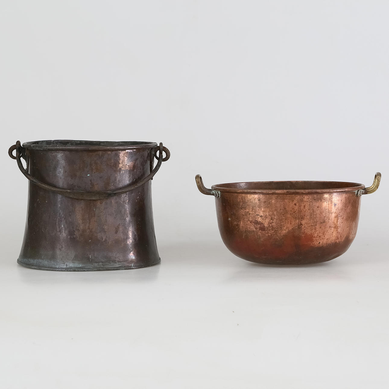 KOPPARKRUKOR 2 st, 18/1900-tal.