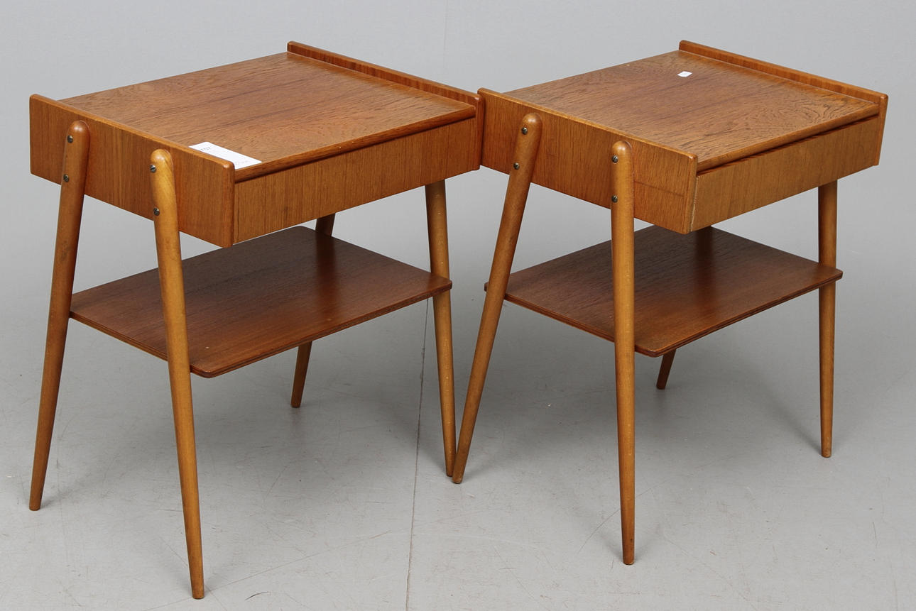 NATTBORD ett par 1950-60-tal.