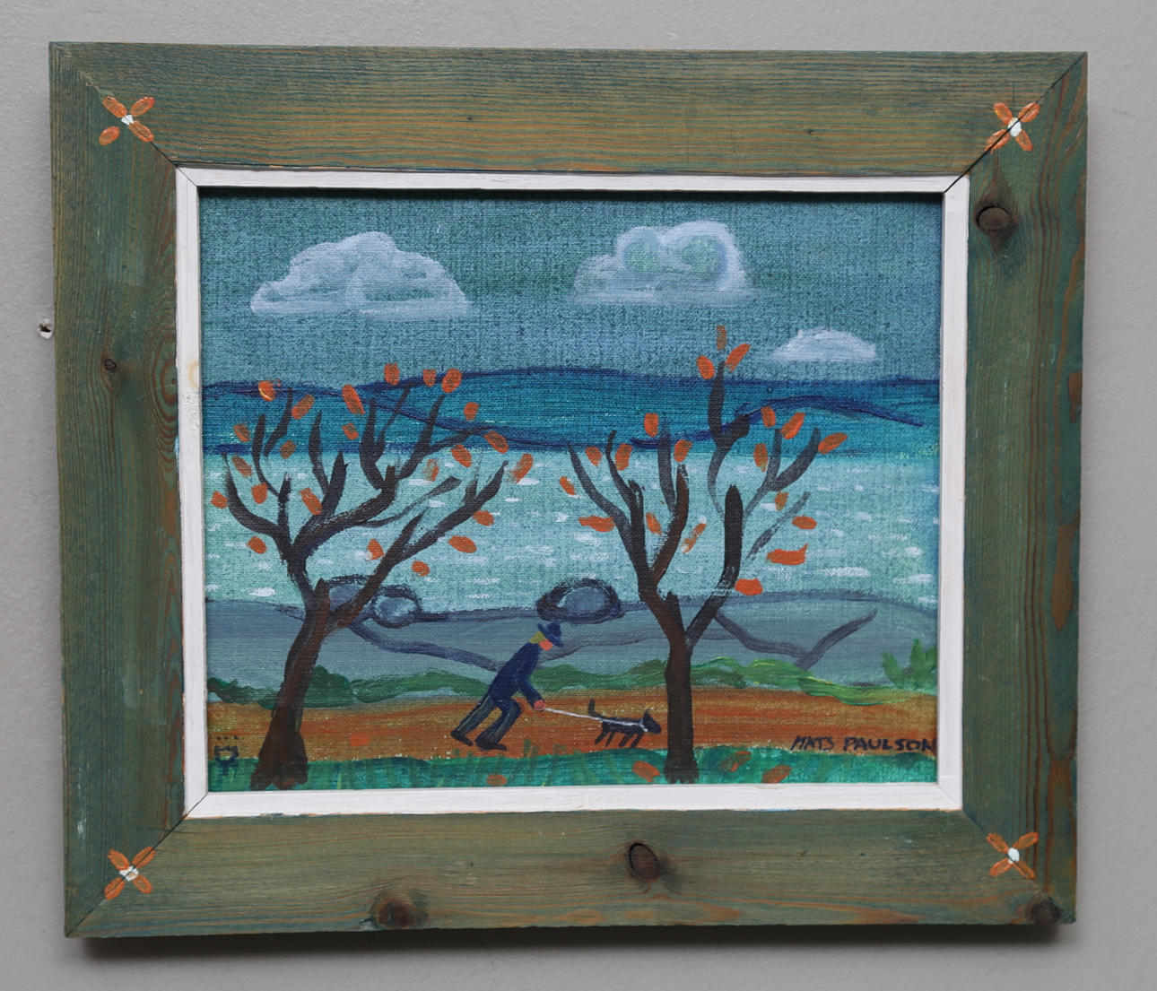 MATS PAULSON. "Upwind". Oil on canvas, signed.