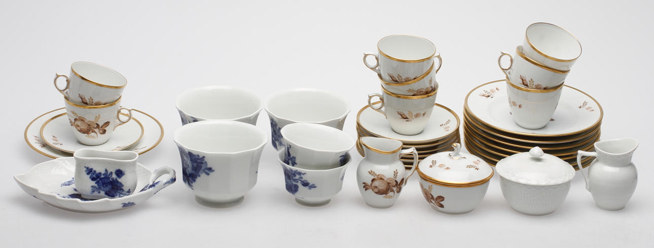 SERVISDELAR, 26 delar, porslin, Royal Copenhagen, Danmark.