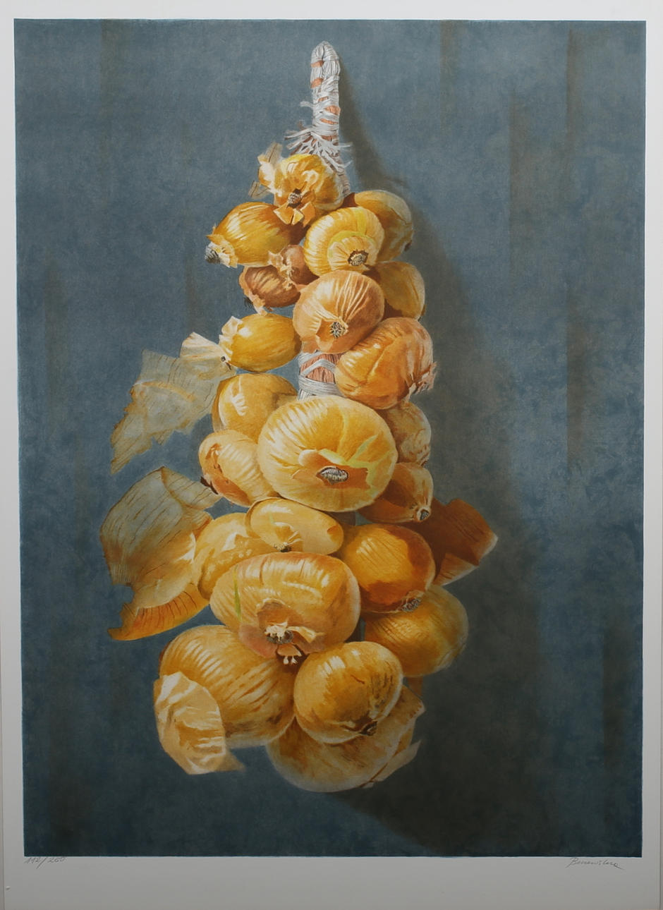 MARIA BOCZEWSKA. Lökar. Färgserigrafi, Signerad Boczewska. 112/250.