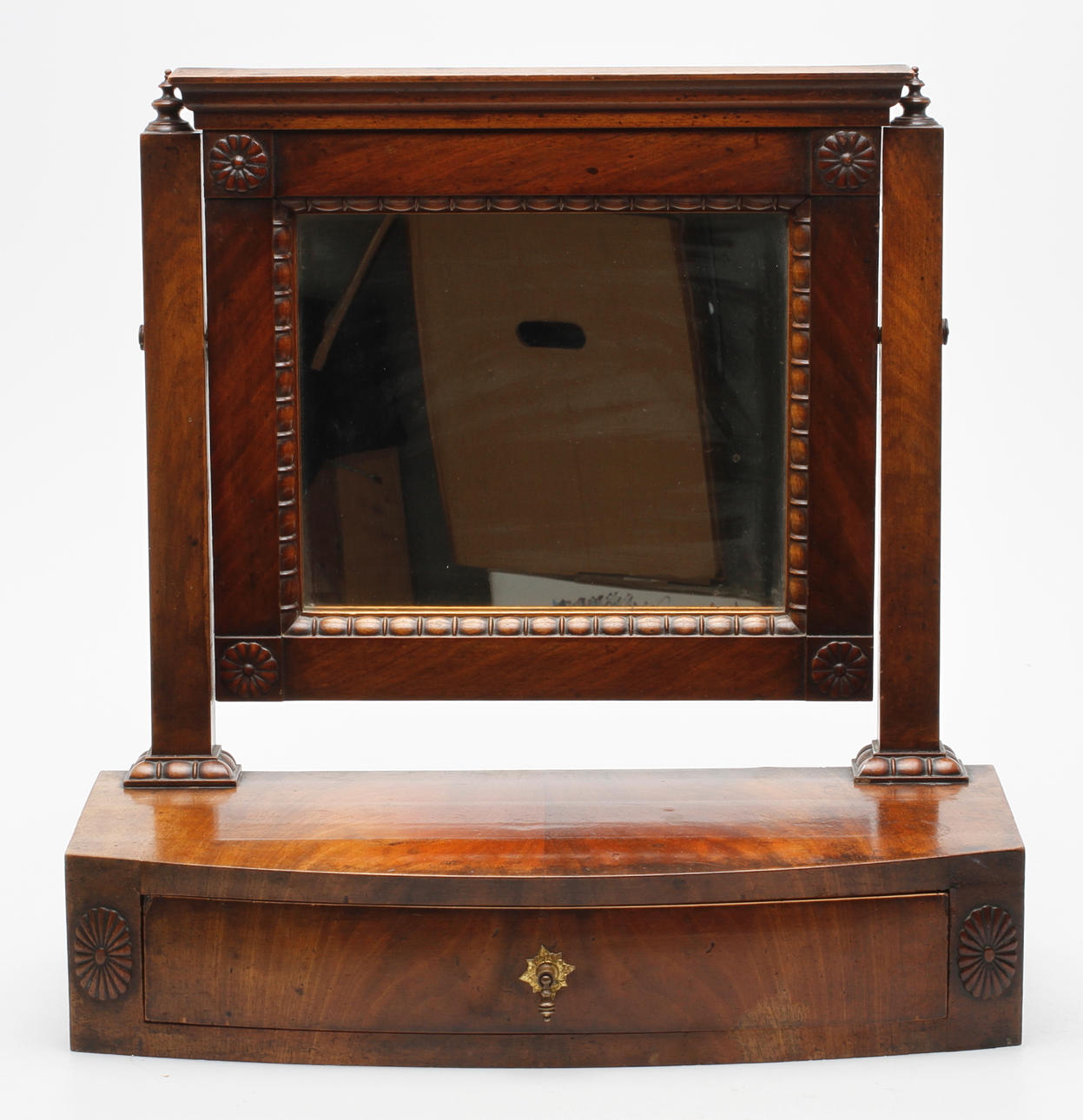 BORDSSPEGEL, s k pigtittare, senempire, 1800-talets mitt.