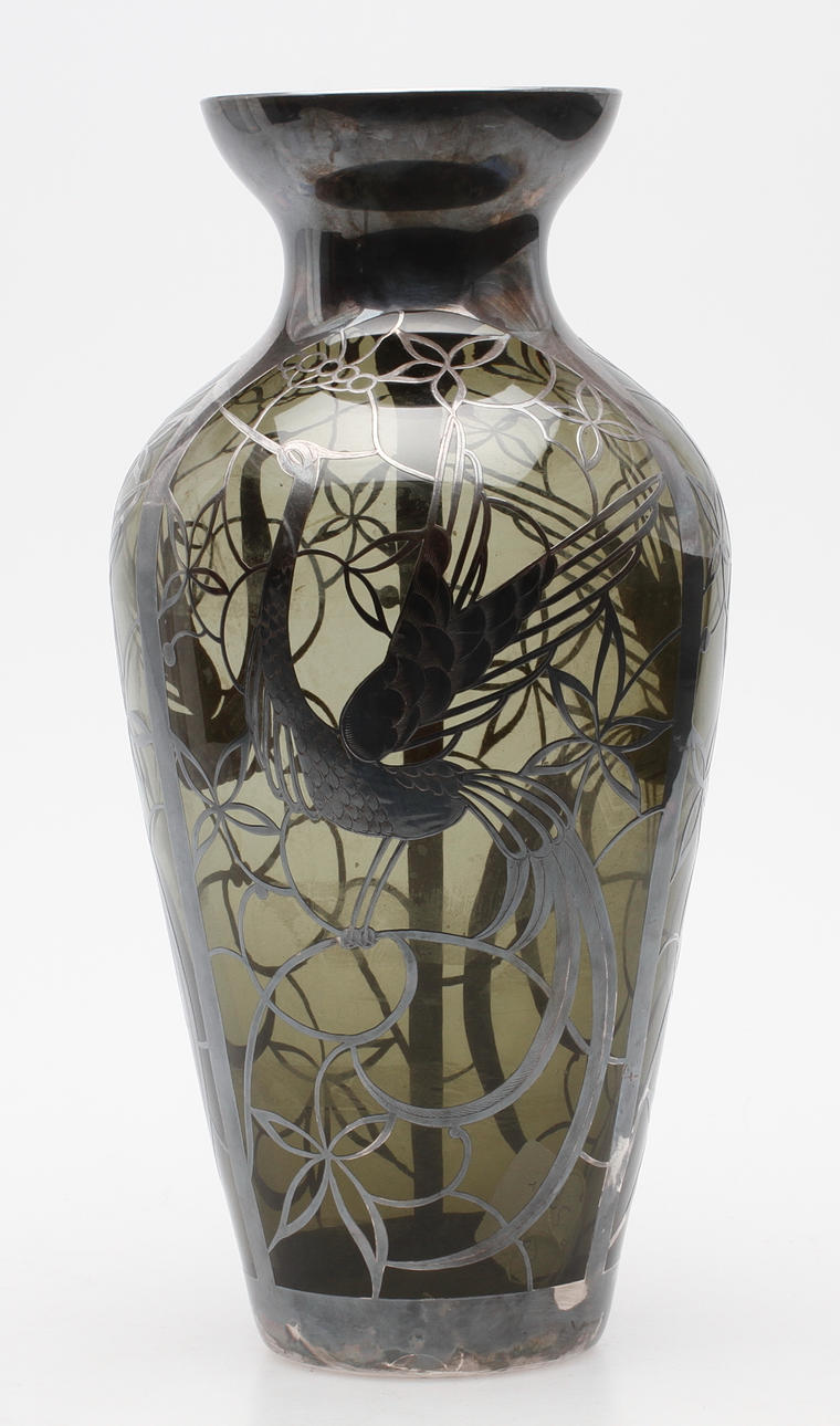 VAS, glas samt silver, Carl Spahr, Tyskland, 1930-tal.