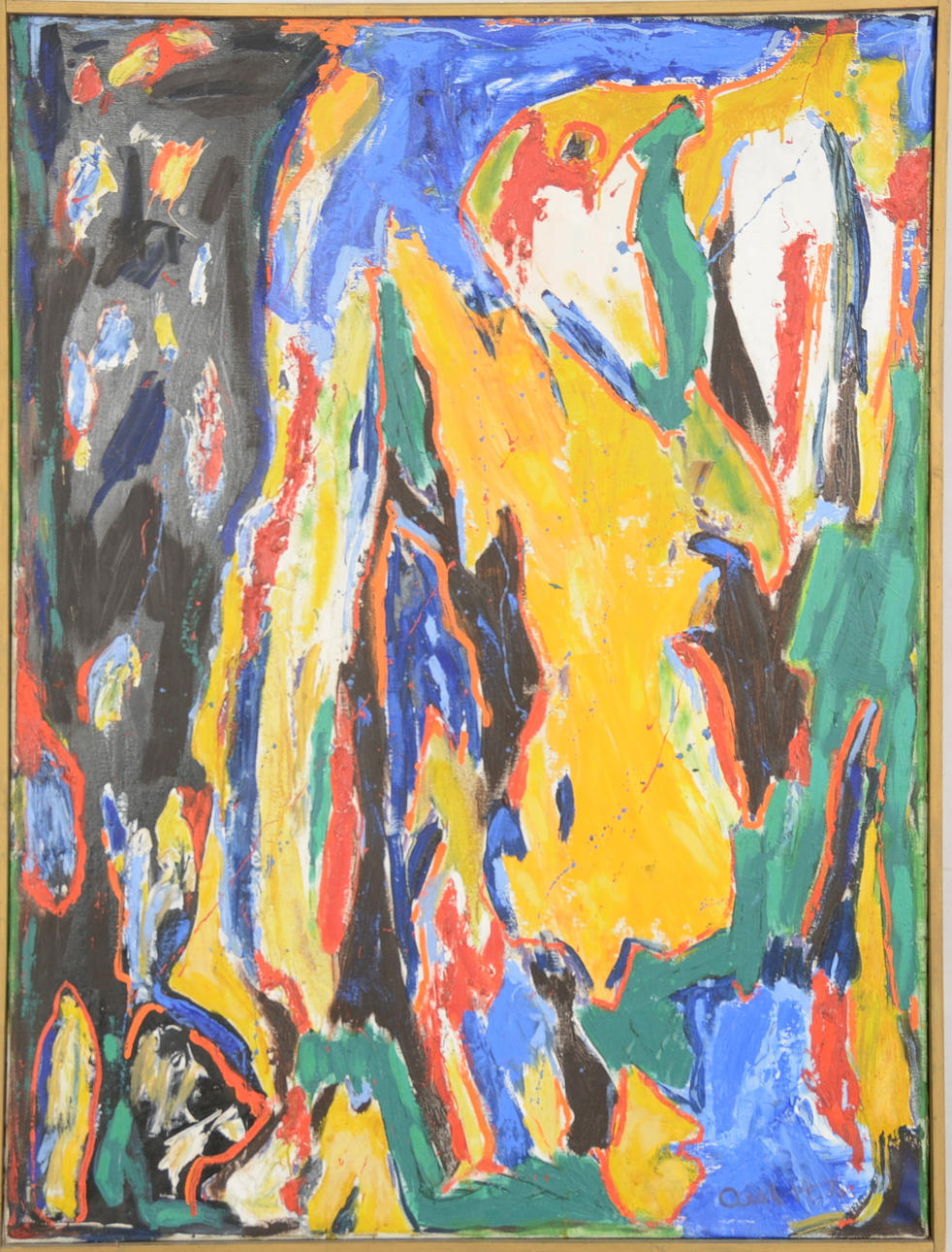 OIDENTIFIERAD KONSTNÄR. Olja på duk.