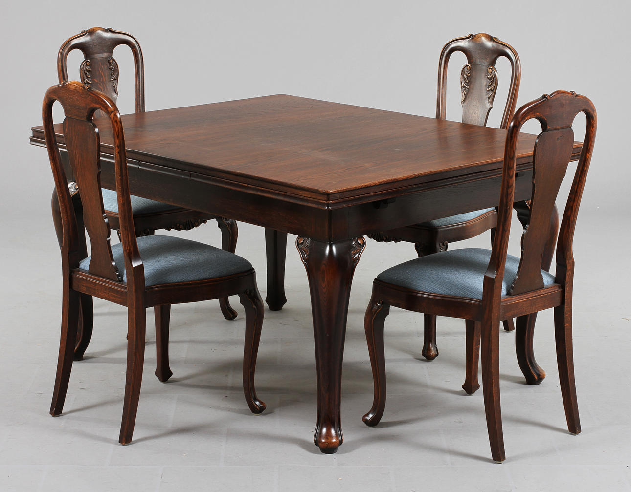 MATSALSMÖBEL, 9 delar, barockstil, 1900-tal.