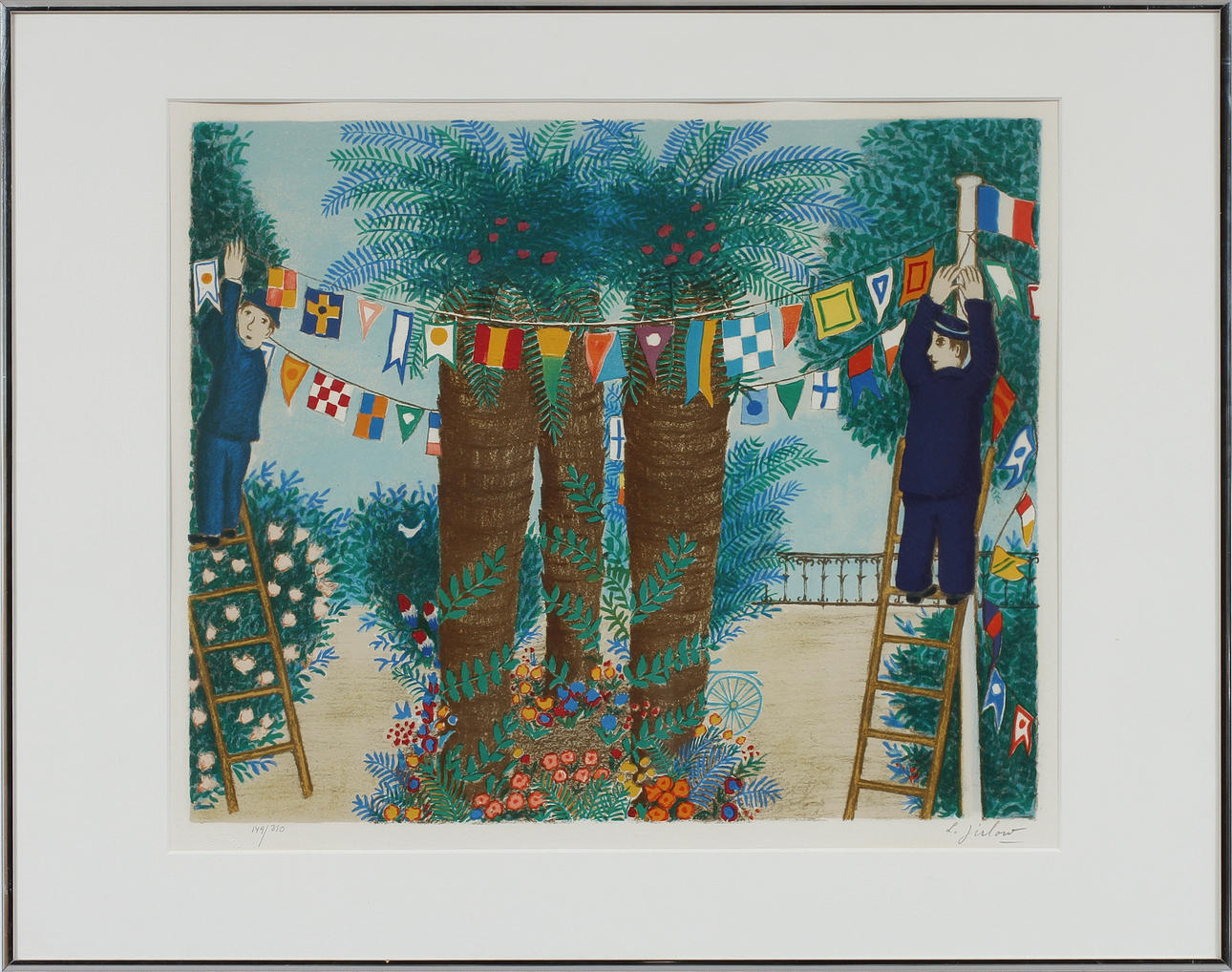 LENNART JIRLOW. Färglitografi. Signerad och nr 149/310.