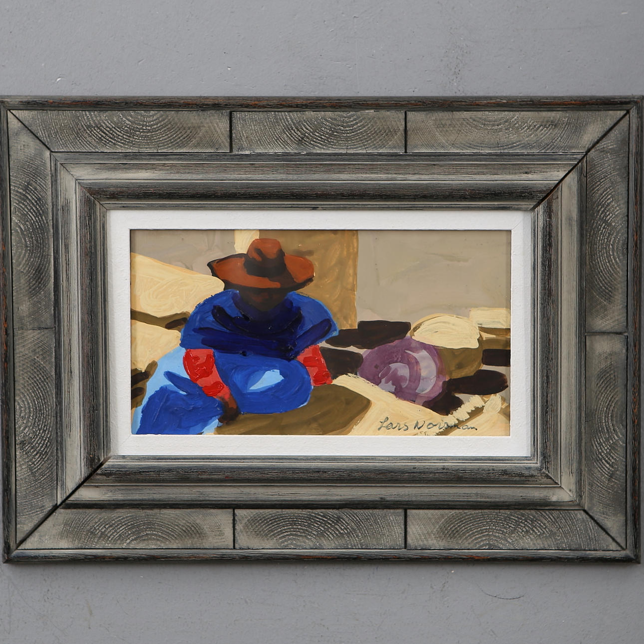 LARS NORRMAN. blandteknik, signerad.