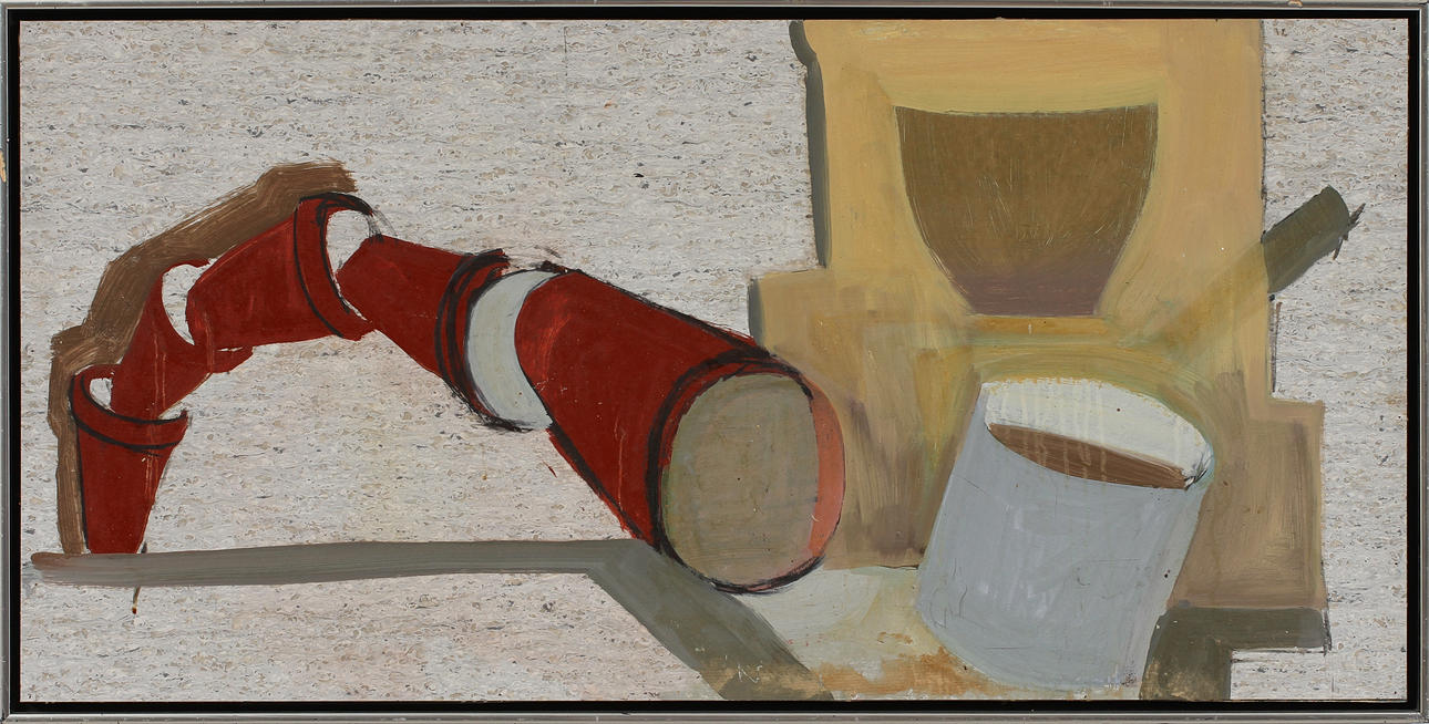 EWA BRODIN. Olja på plast på pannå. Signerad och daterad a tergo 1988.