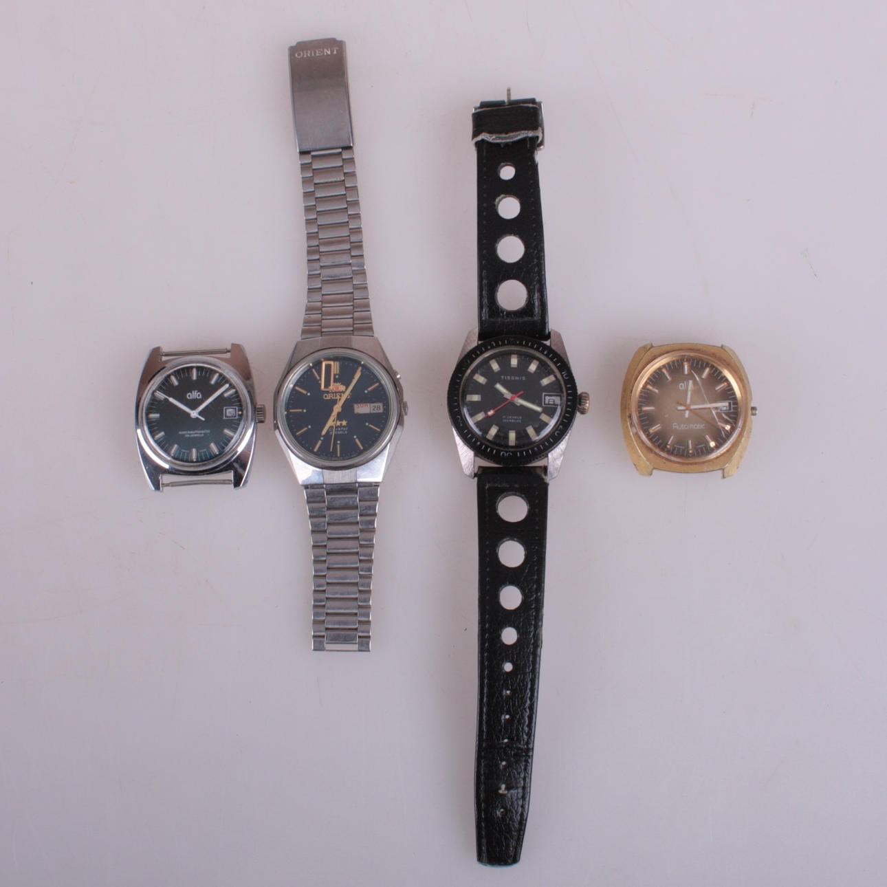 BRACELET WATCH, 4 pcs, i.a. Alpha and Orient.