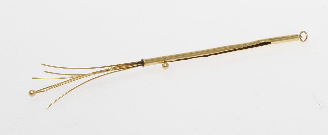 CHAMPAGNEVISP, 18k guld. Vikt 3,6 gram.