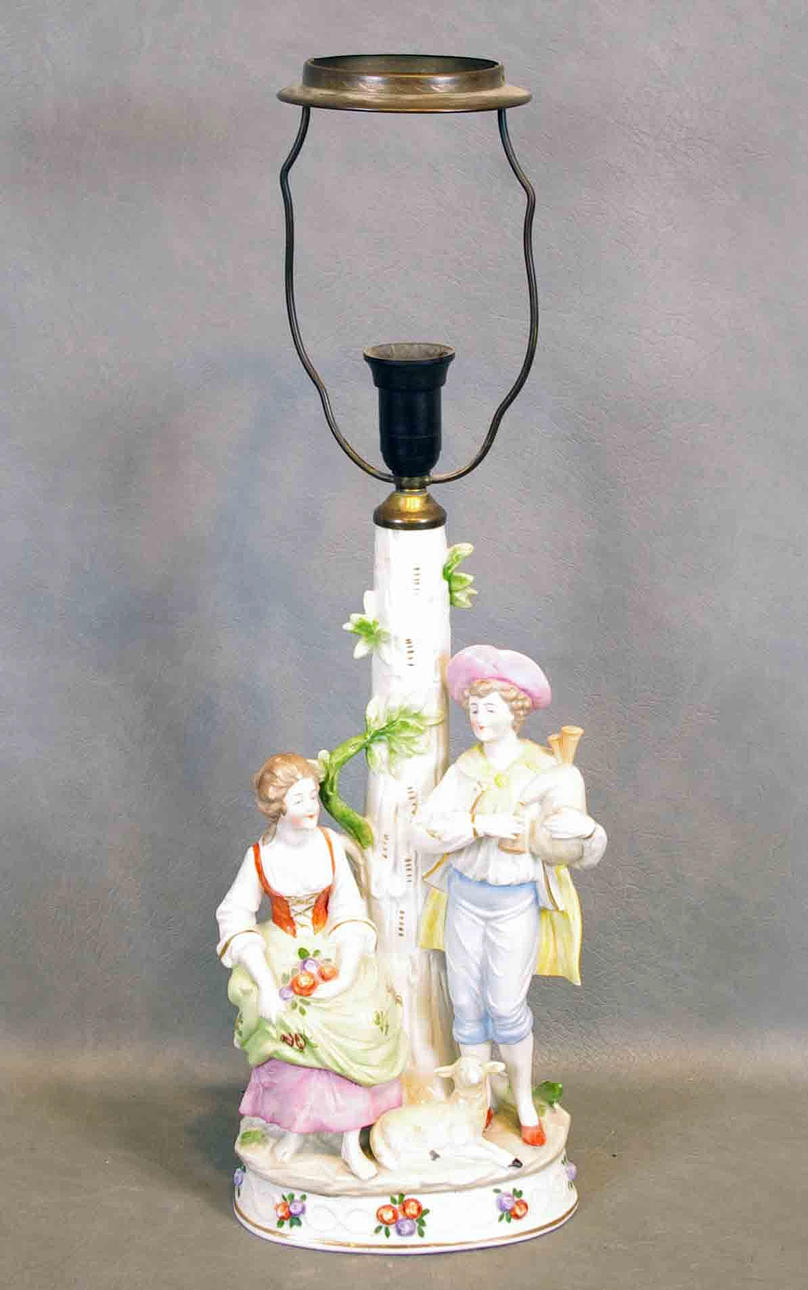 BORDSLAMPA, porslin, Tyskland.