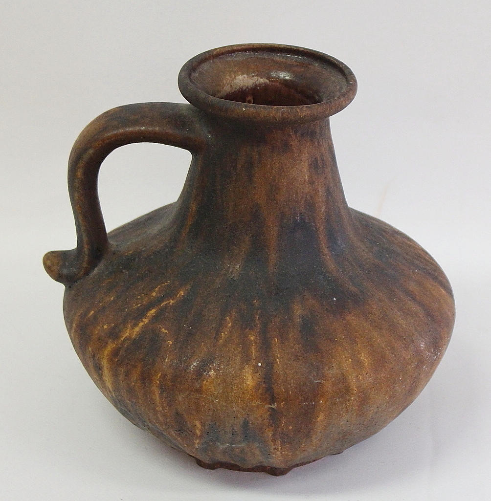 WINE GLASS, Ceramic, Marked 377-21.