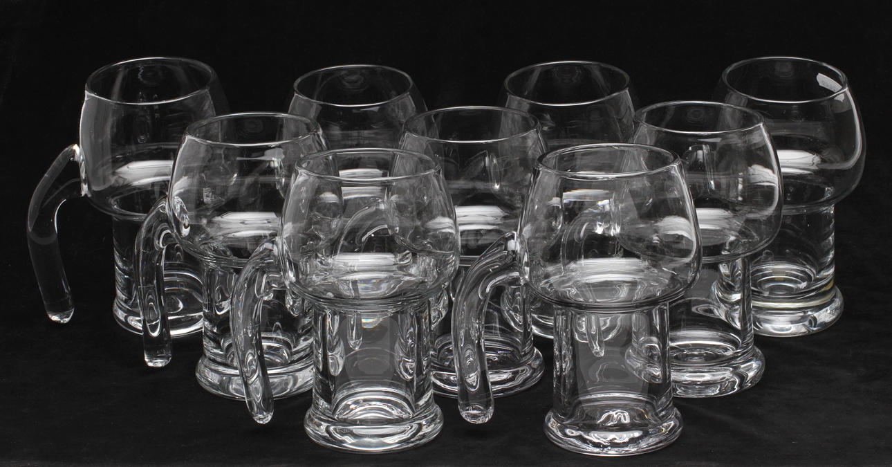 ÖLSEJDLAR, 9 st, glas, Reijmyre.