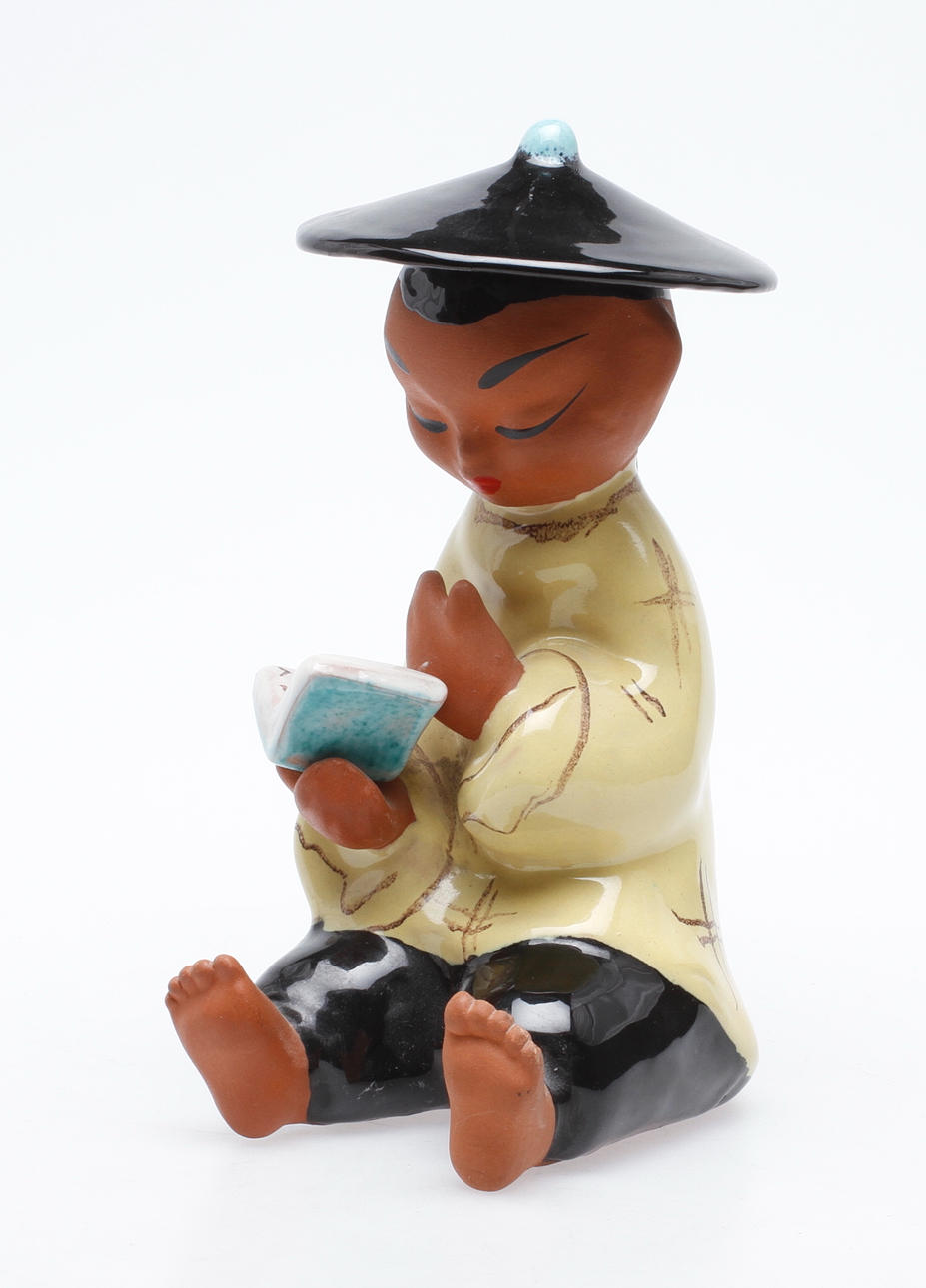 FIGURIN, keramik, Carli Bauer, Österrike, 1900 tal.