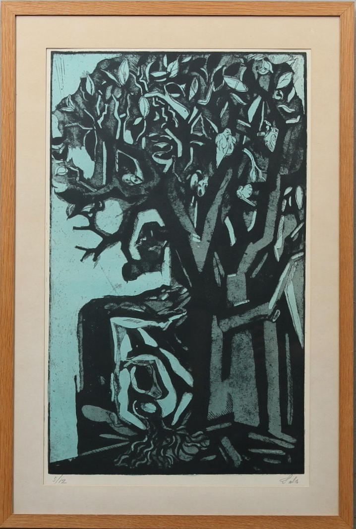 AXEL SALTO. Litografi, Signerat Salto samt numrerat 5/12.