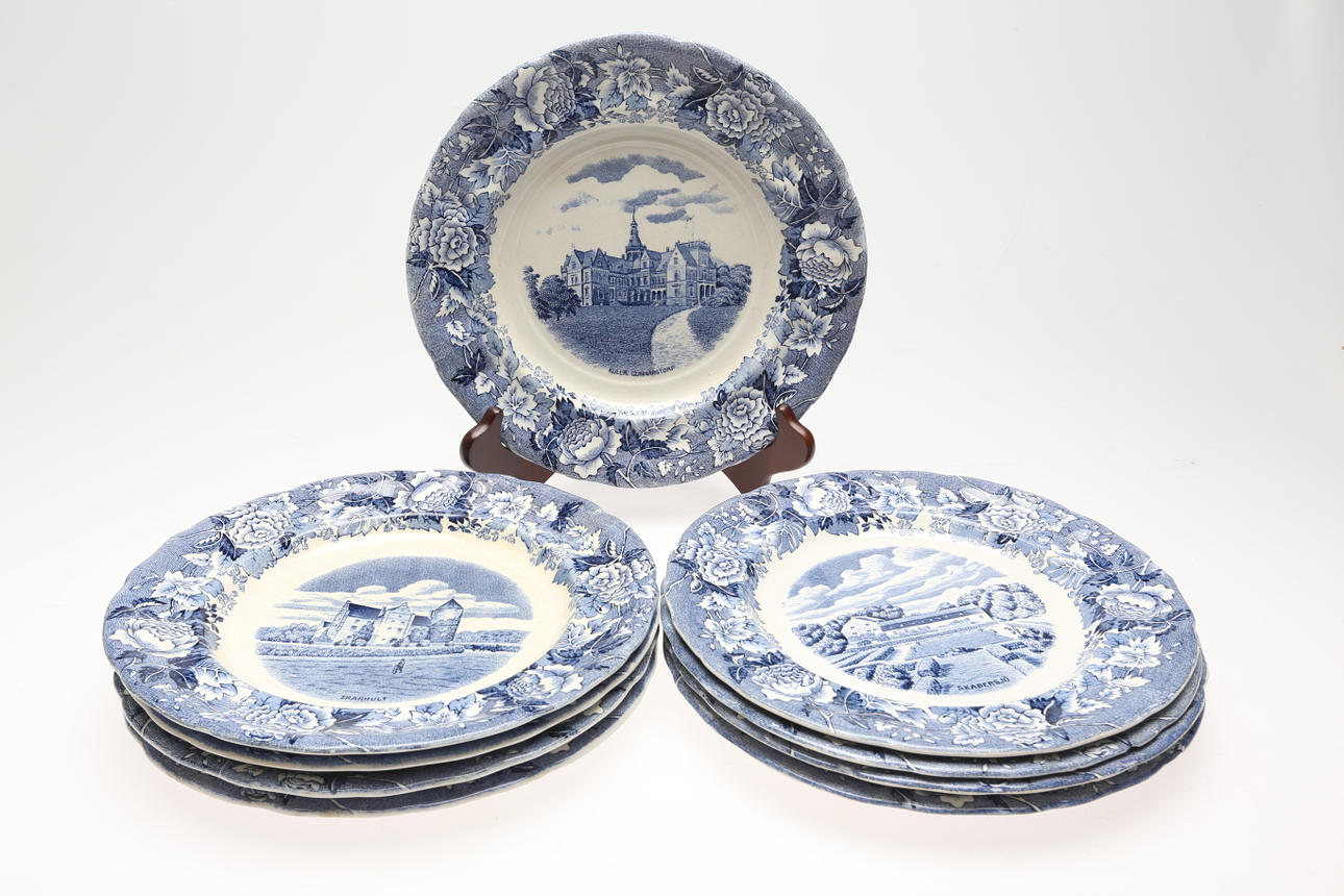 TALLRIKAR, 9 st, "Skåne", Rörstrand.