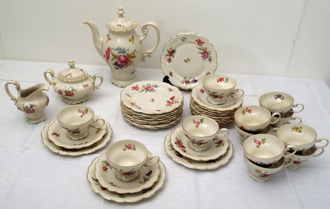 KAFFESERIE, ROSENTHAL, POMPADOUR, 39 STK.