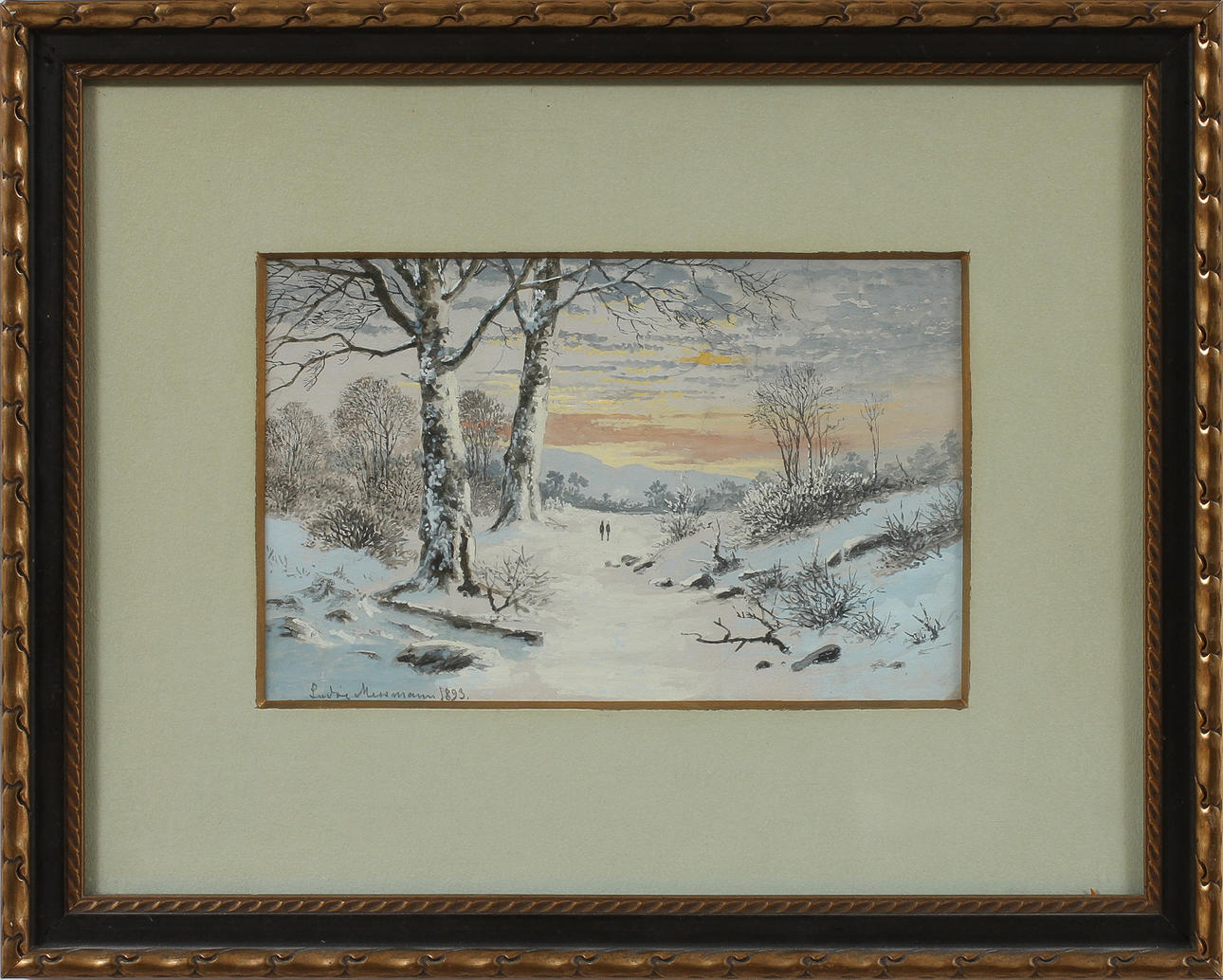 LUDVIG MESSMAN. Akvareller, 2 st, signerade 1891, 1893.