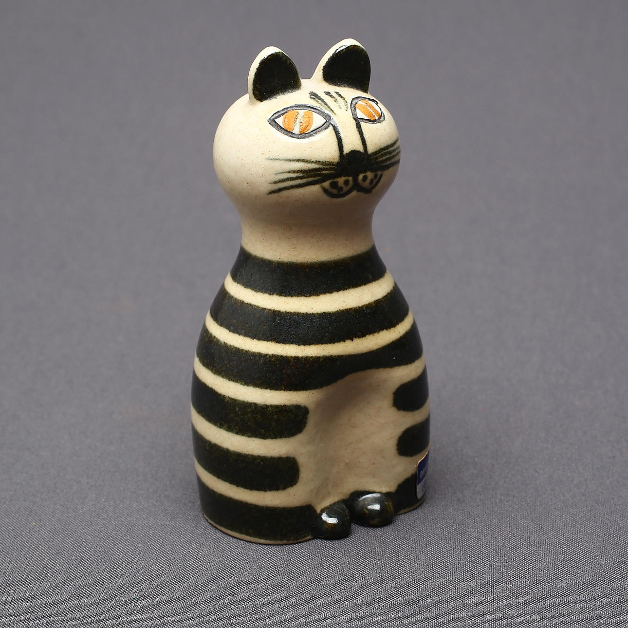 LISA LARSON, figurine, stoneware, the cat "Tripp", from the series Tripp, Trapp, Trull, Gustavsberg.
