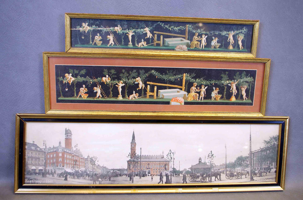 PANORAMABILDER, 3 stycken.