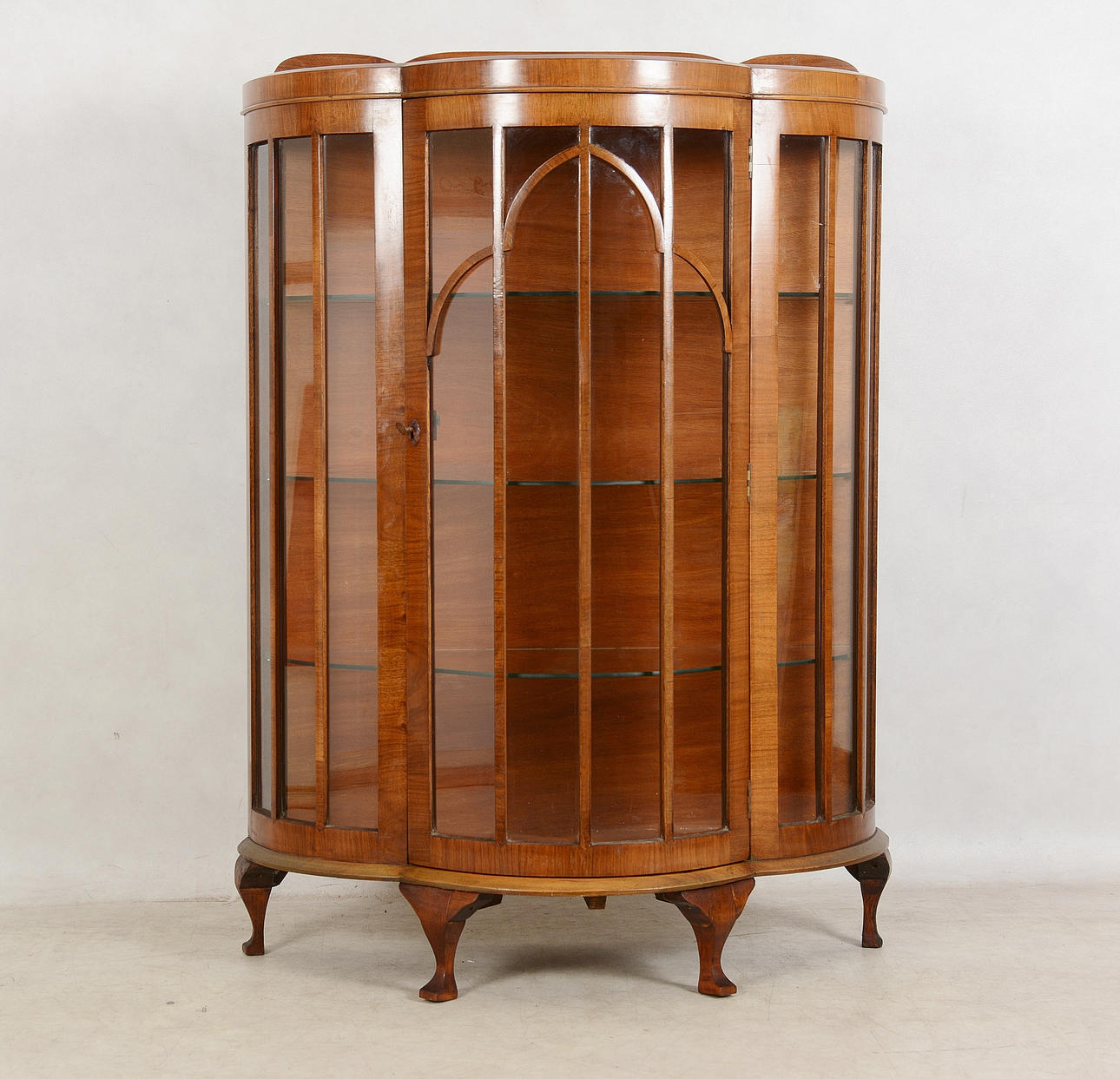 VITRINE, Mahagoni, englischer Stil, 20. Jahrhundert.