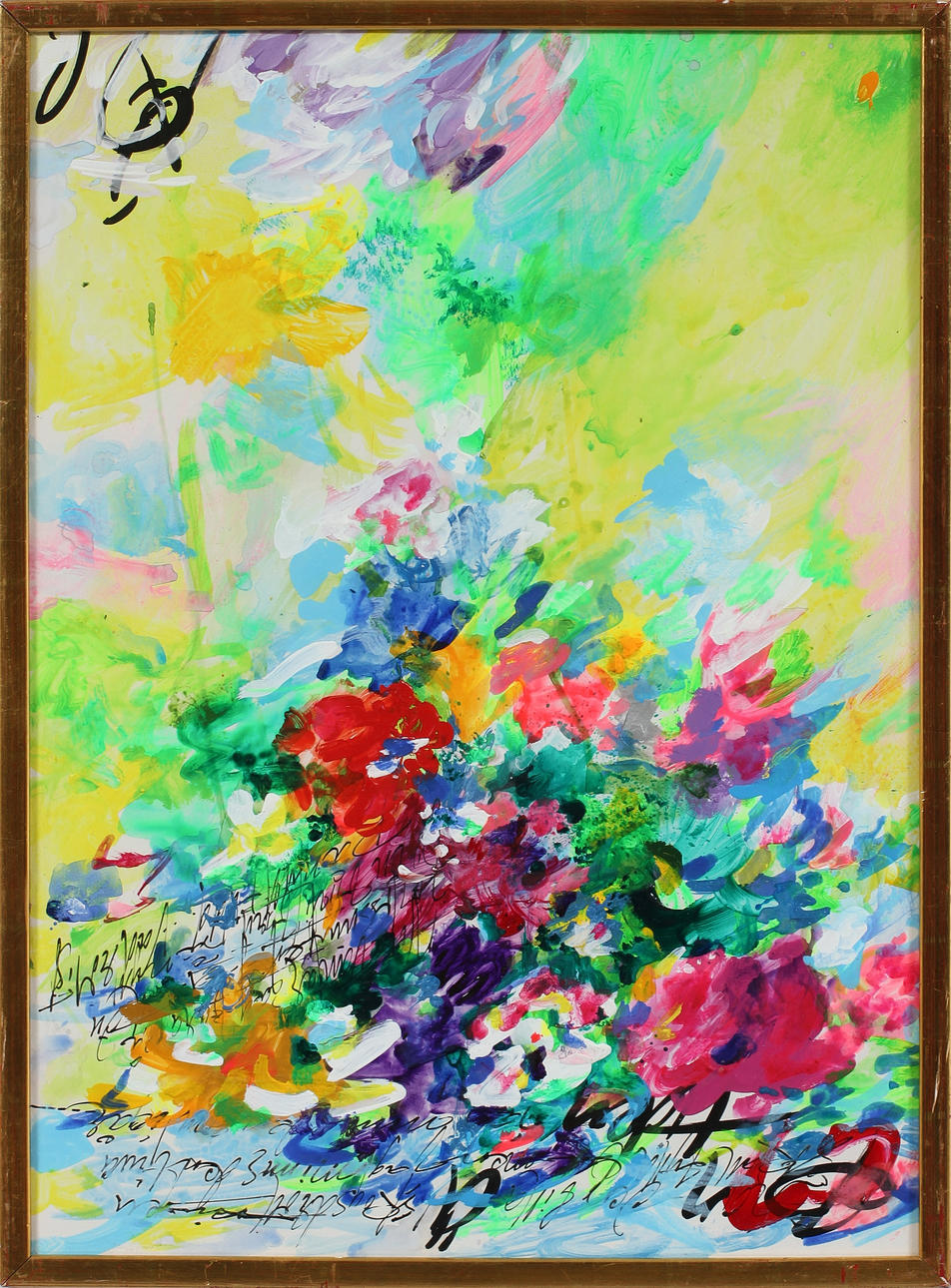 IAN HELLSTRÖM. Blandteknik, signerad.