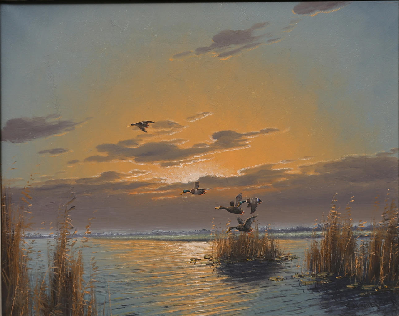 GERALD BROUWER. Olja på duk, signerad.