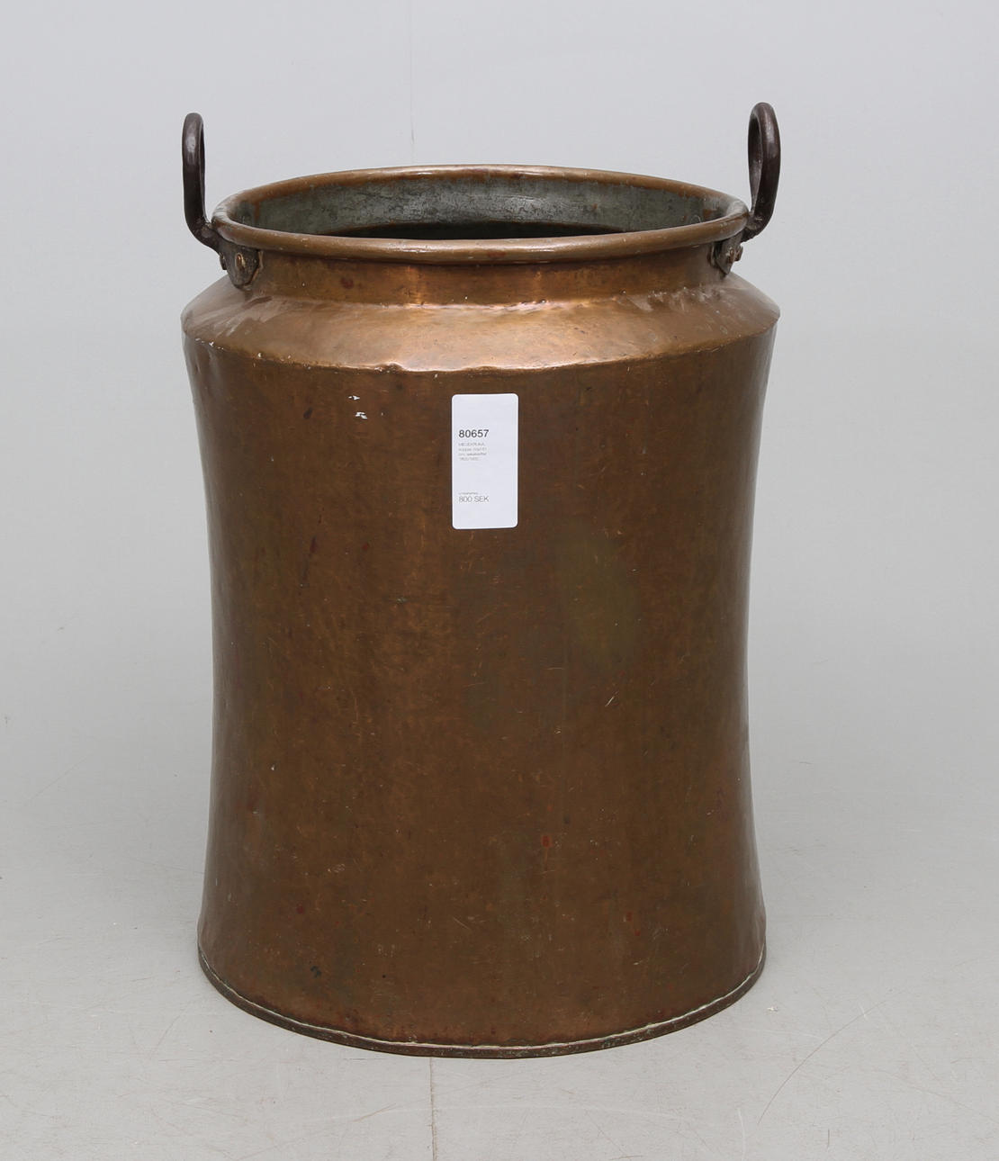 MIDJEKRUKA, koppar, höjd 61 cm, sekelskiftet 1800/1900.