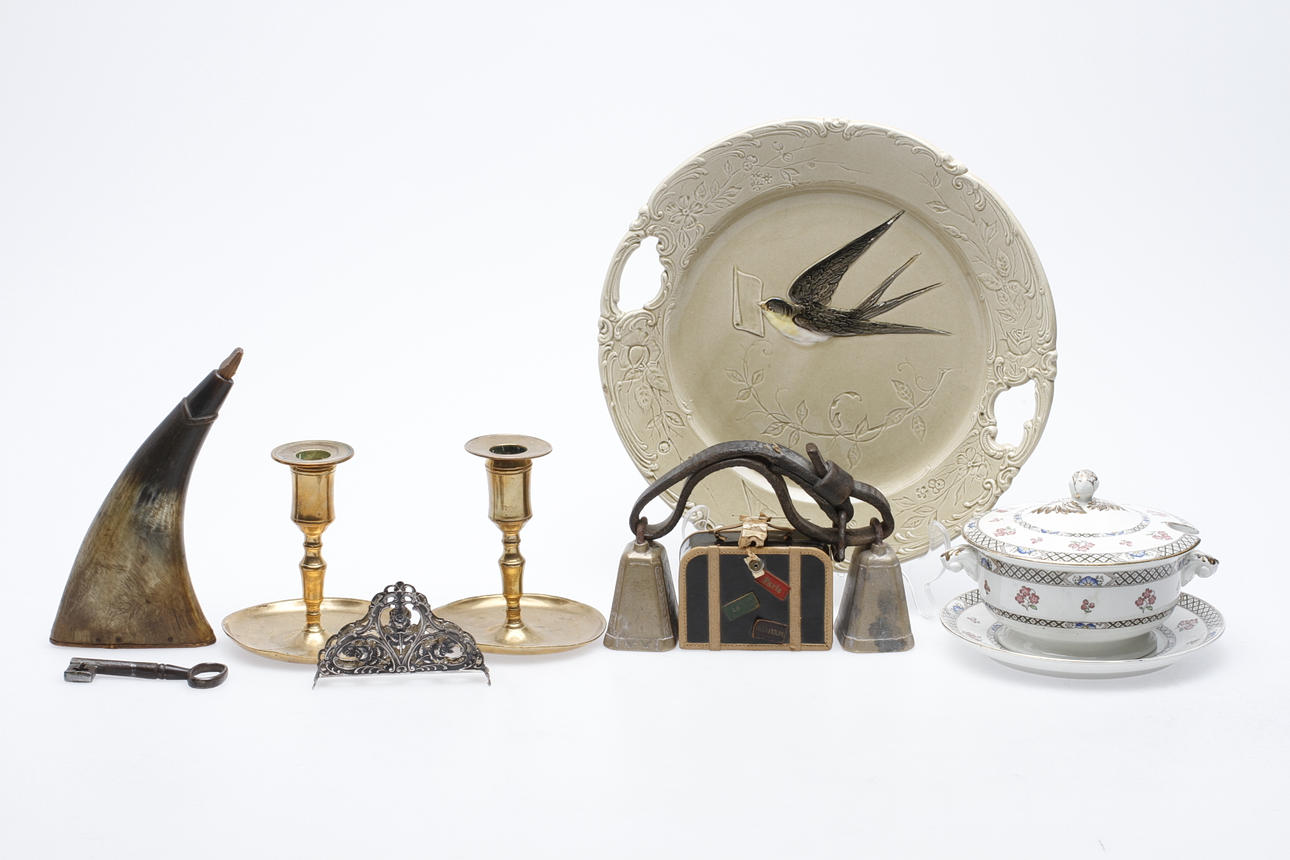 PARTI DIVERSE, 1800-1900-tal, bl.a. silver.