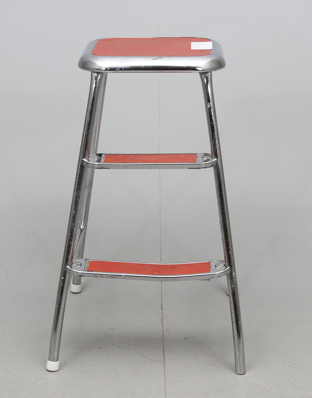 STEGPALL, vitmetall/röd, AWAB, 1900 tal.