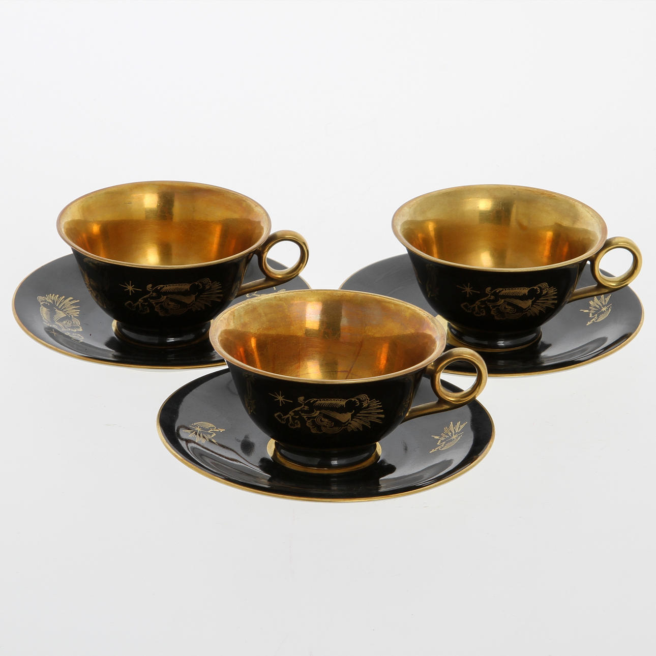 SERVISDELAR, 12 delar, möjligen Edward Hald, Hackefors.