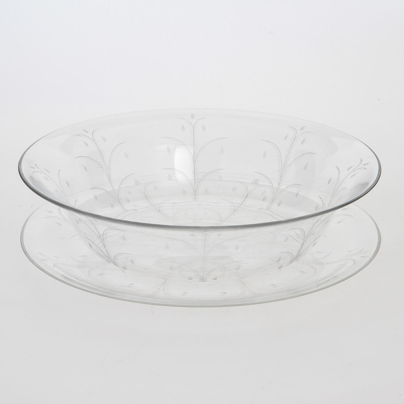 SKÅL PÅ FAT, sannolikt Edward Hald, Orrefors.