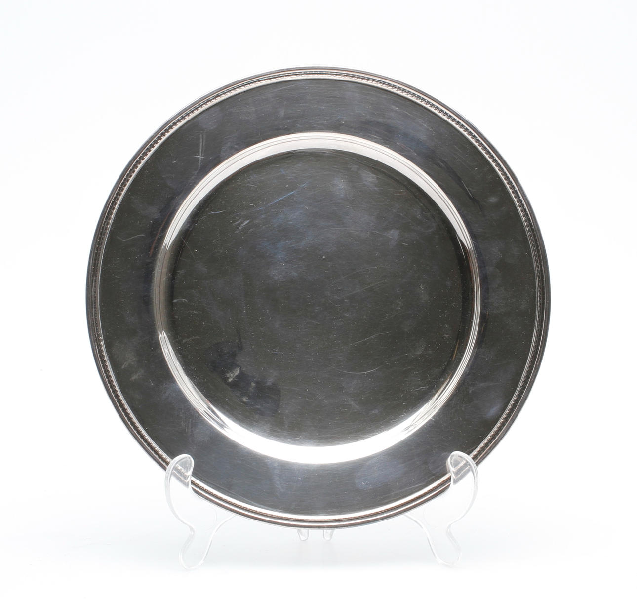 TALLRIK, silver, vikt ca 406 gram.