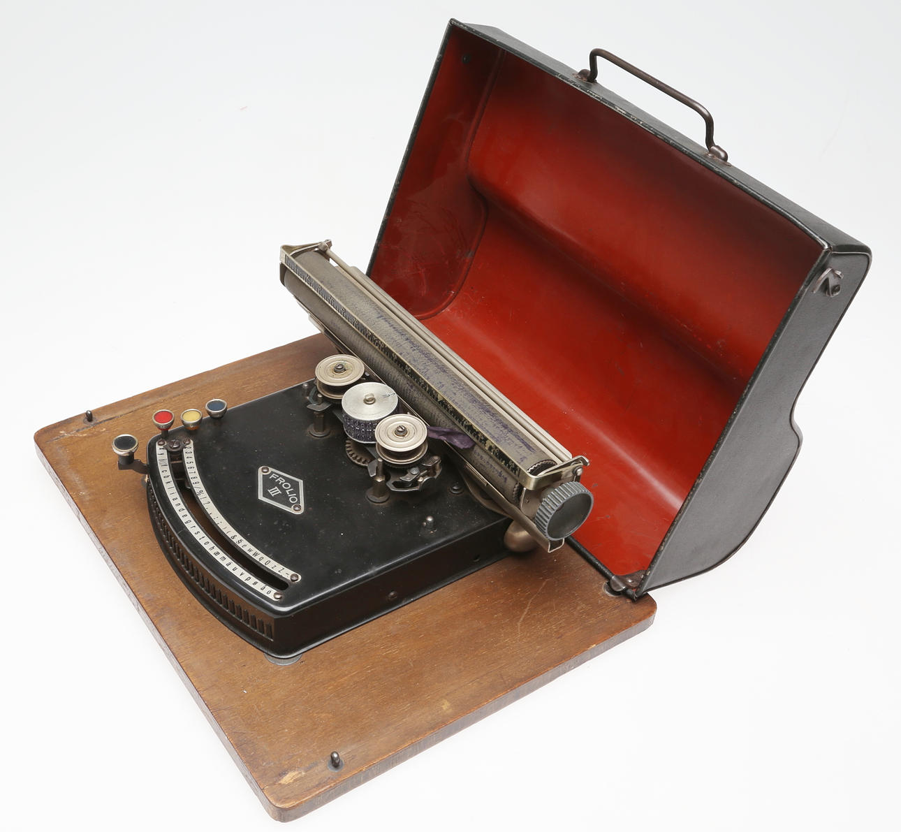 RESESKRIVMASKIN, Frolio.