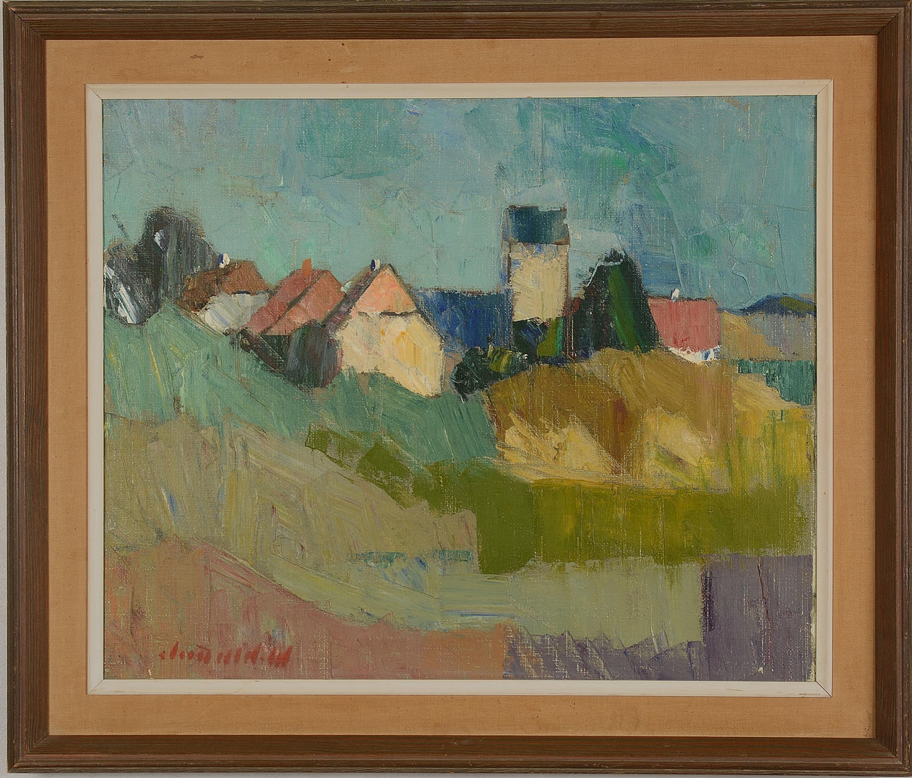 ARNOLD W PEDERSEN. Olja på duk. Konst - Måleri - Auctionet