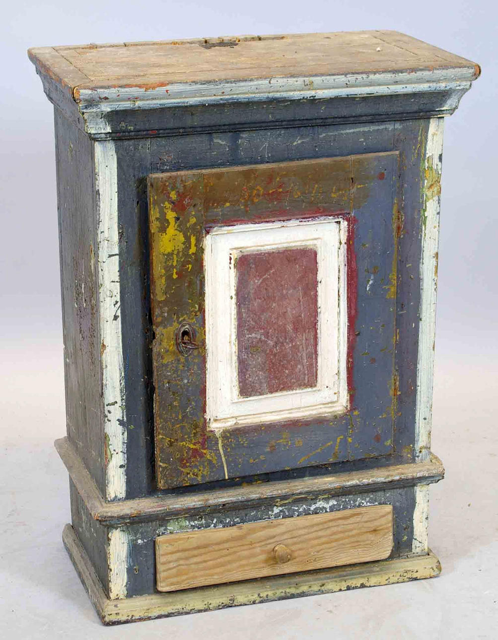 VÄGGSKÅP, målad fur, 1800-tal.