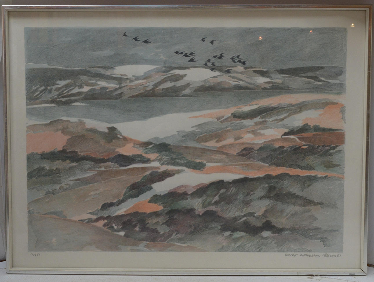 BENGT ANDERSSON. Landscape, lithograph, signed and numbered 10/280.