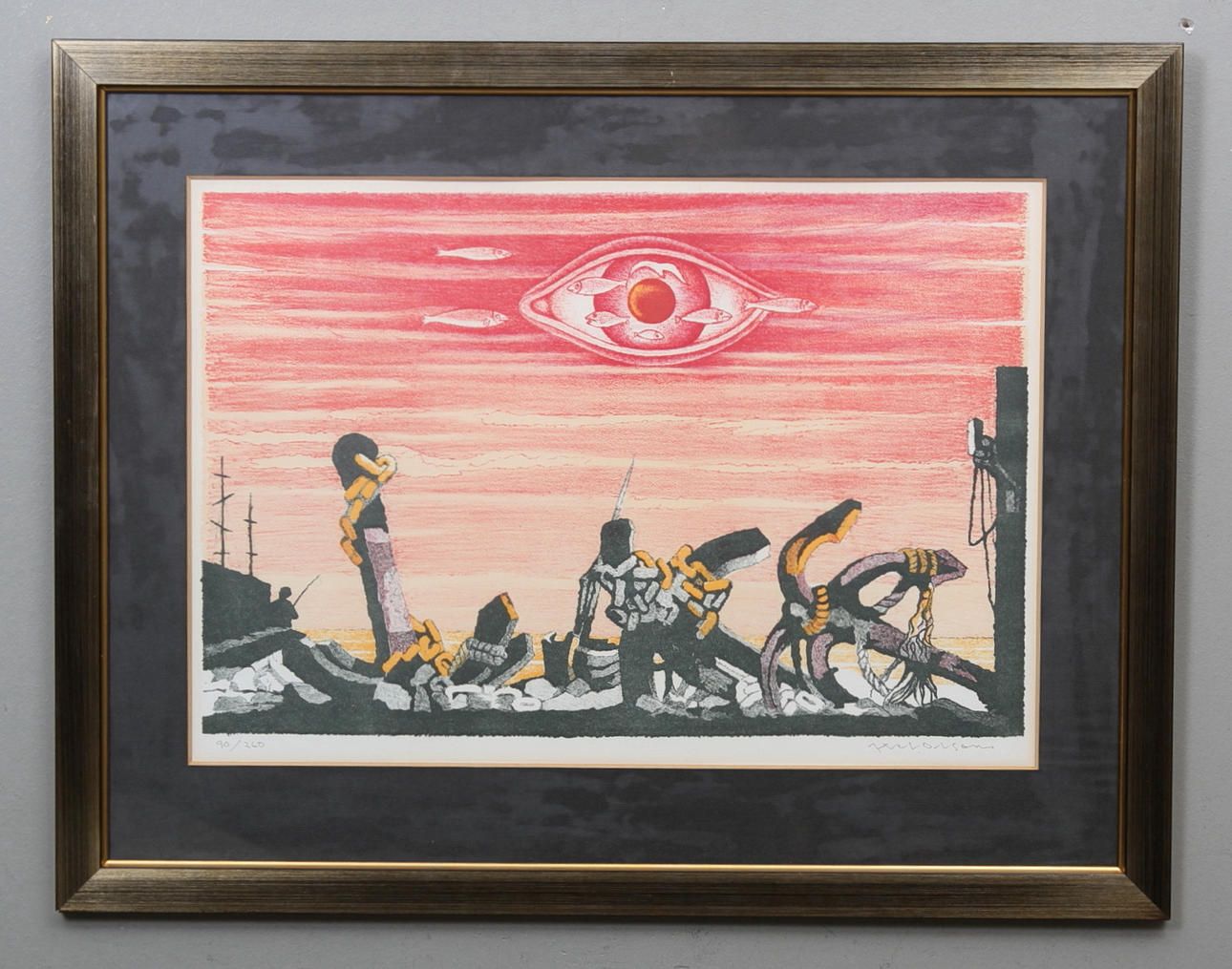 AXEL OLSSON, litografi, signerad och numrerad 90/260.