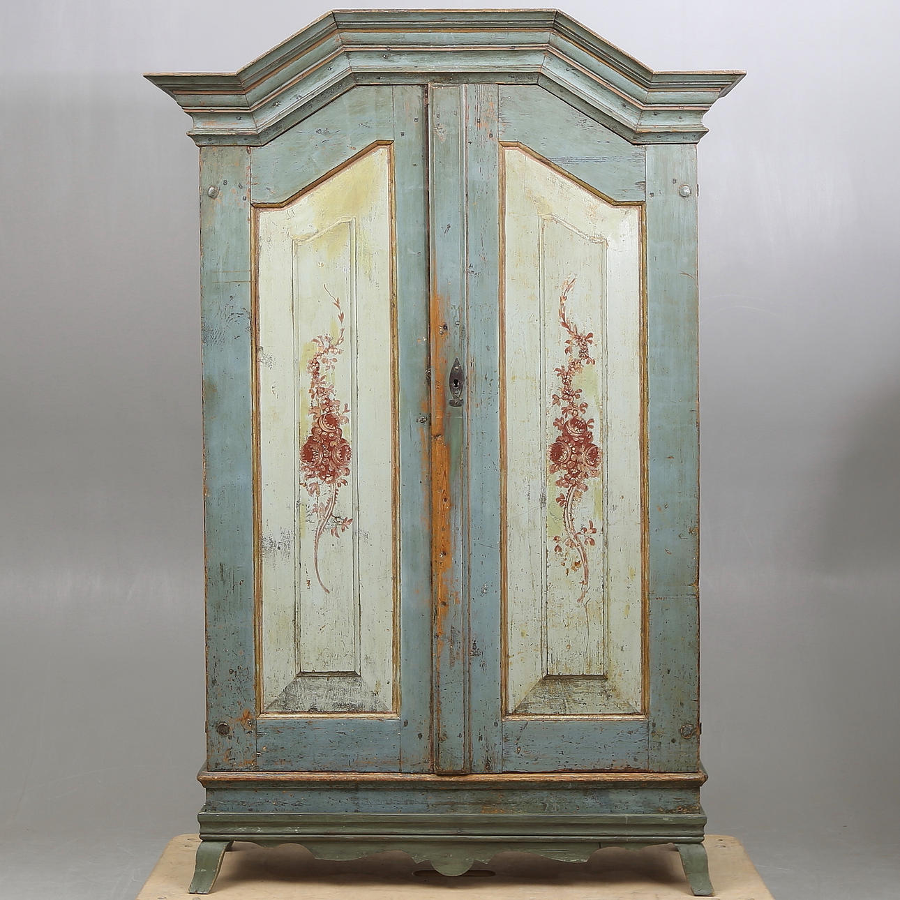 SKÅP, allmoge, rokoko, 1700-tal.