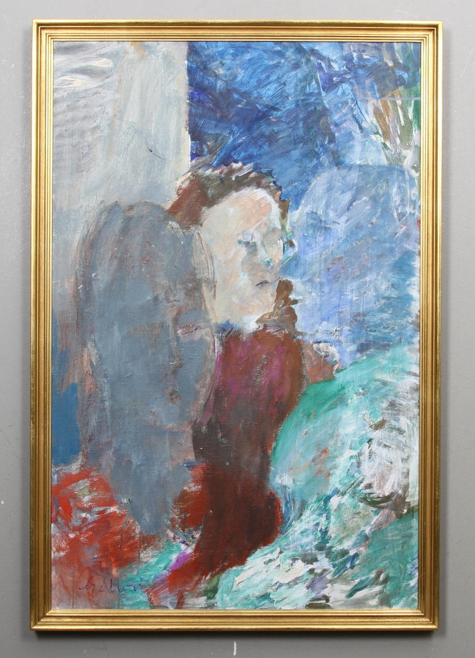 GUNNAR ALLVAR. olja på duk, signerad.