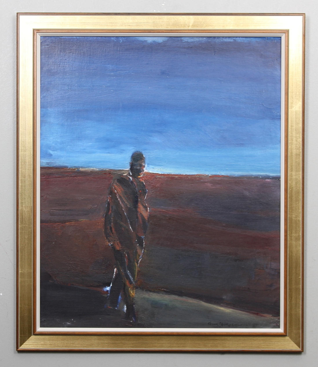 KENNETH ABRAHAMSSON. olja på pannå, signerad.