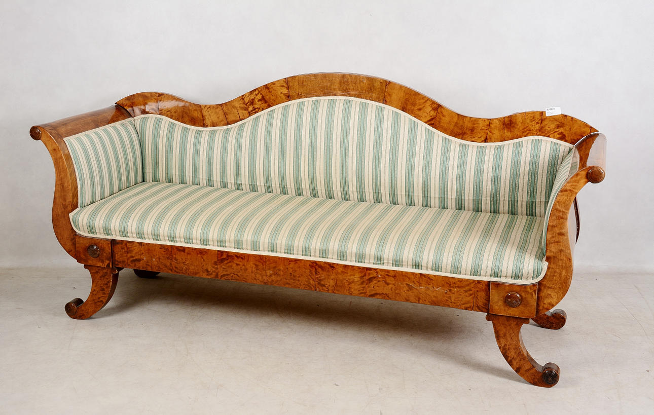 SOFFA, 3 sits, Karl johanstil, 1900-tal.