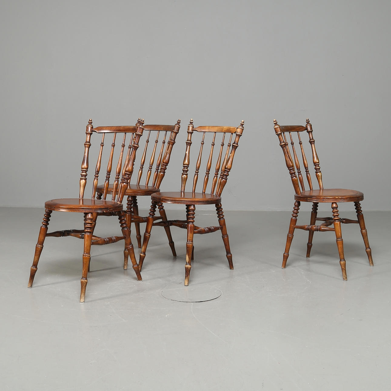 PINNSTOLAR, 4 st, 1800/1900-tal.