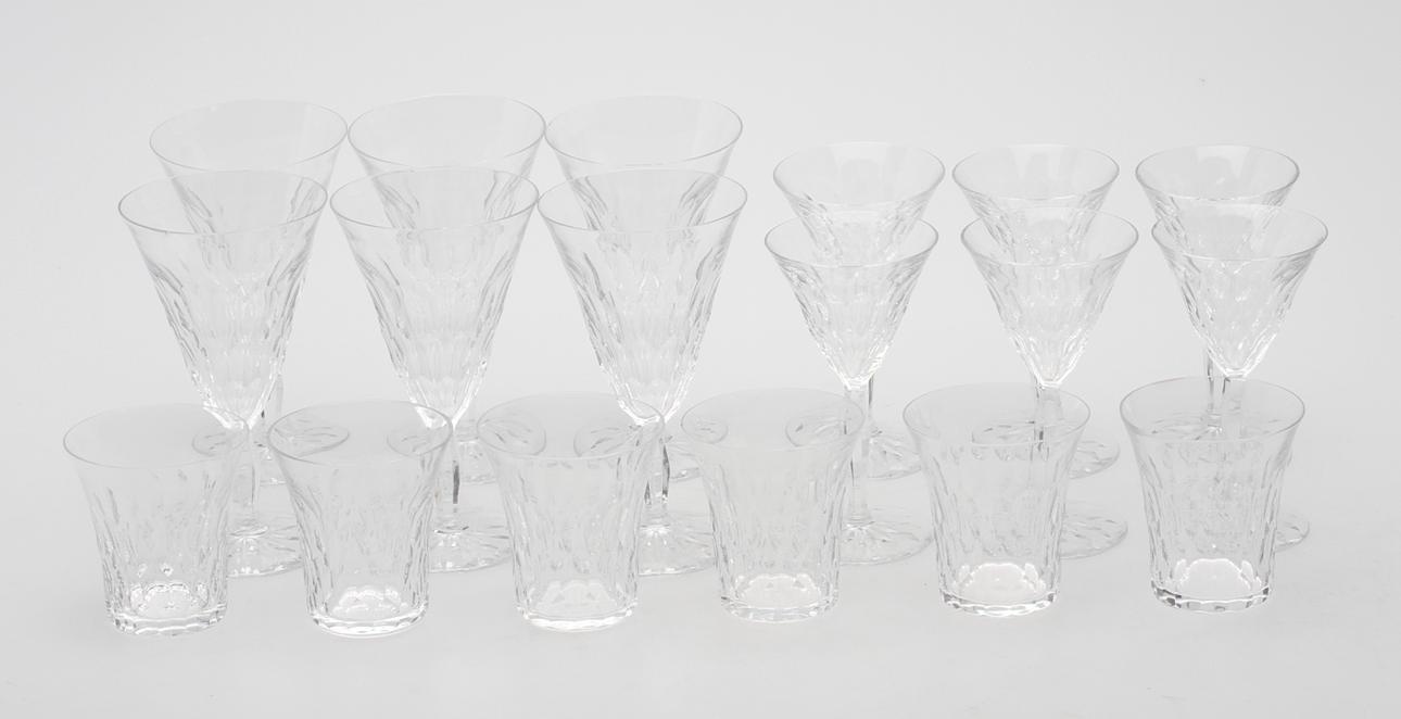 GLASSERVIS, 18 del, "Gate", Simon Gate, Orrefors.